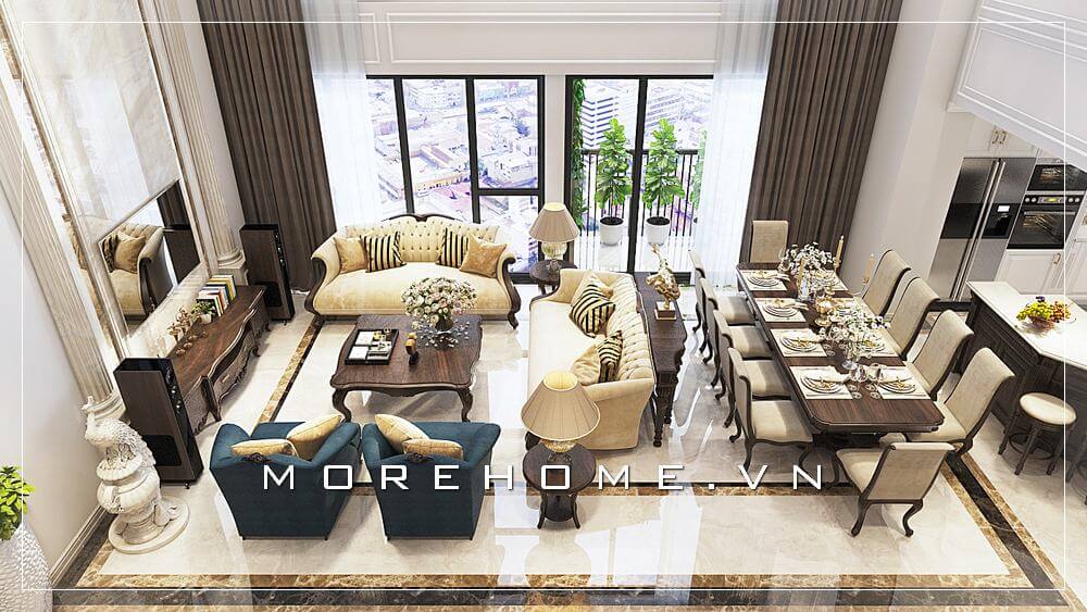 thiết kế phòng khách